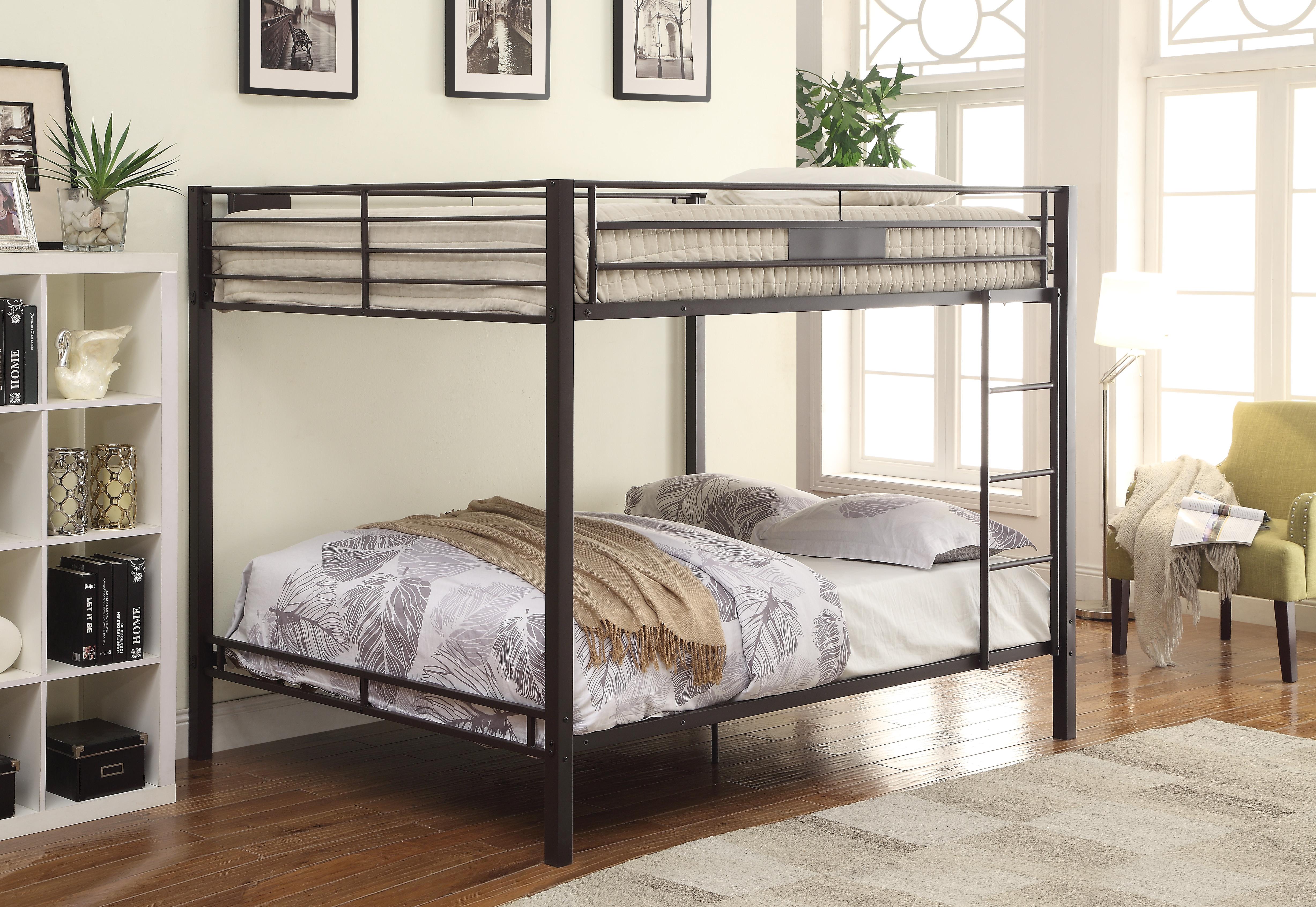 Rent to Own Acme Furniture Kaleb Queen Bunk Bed with 12" Plush Pillow